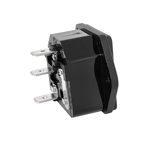 719W-00/04 - C14 AC Power Inlet with Fuseholder - Qualtek Electronics