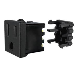 NEMA 5-15R Snap-in AC Power Outlet with IDC Terminals