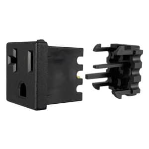 NEMA 5-20R Snap-in AC Power Outlet with IDC Terminals