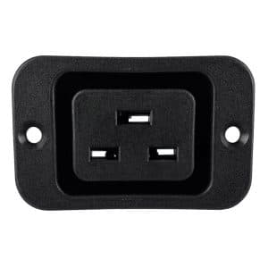 IEC 60320 C19 Screw Mount AC Power Outlet with 0.250″ Quick Connect Terminals