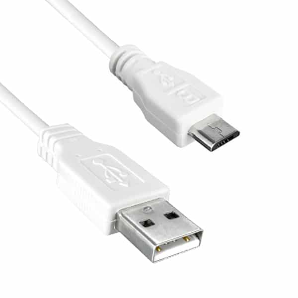 usb a-microb-white-web USB 2.0 A Male to USB 2.0 Micro B Male Cable