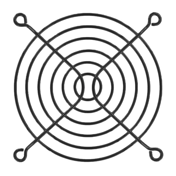08189-front-web-black 92mm Wire Form Fan Guard, Black