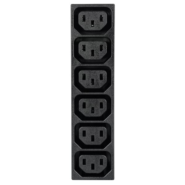 742w1536-front-web IEC 60320 C13 Six Position Snap-in Outlet with Solder Terminals