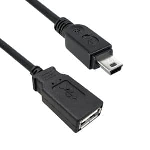 USB 2.0 A Female to USB 2.0 Mini B Male Cable