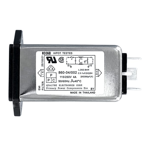 Single Fused Screw Mount IEC 60320 C14 Inlet Filter