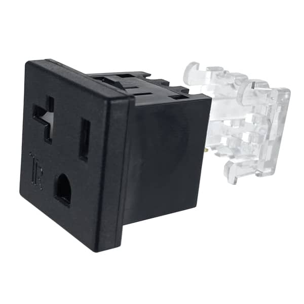NEMA 5-20R Tamper Resistant Snap-in AC Power Outlet