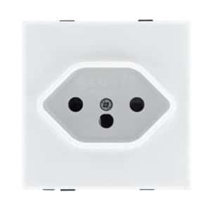 Switzerland Receptacle, SW1-10R Snap-in AC Power Outlet